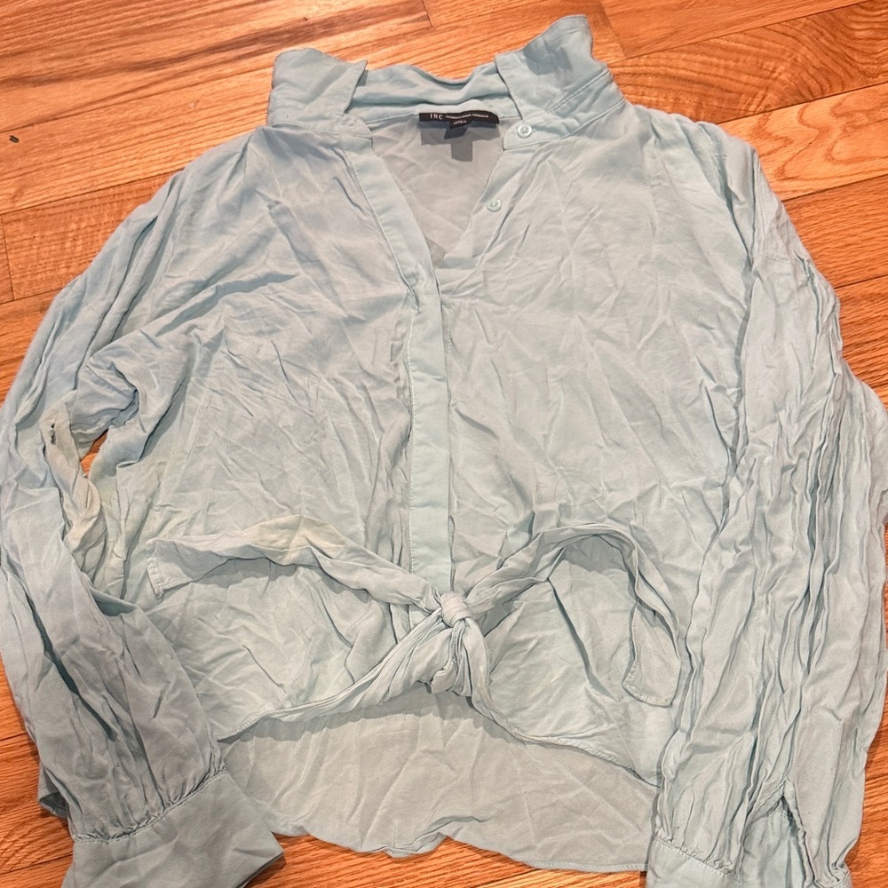 INC International Concepts Light Blue Button Down Shirt